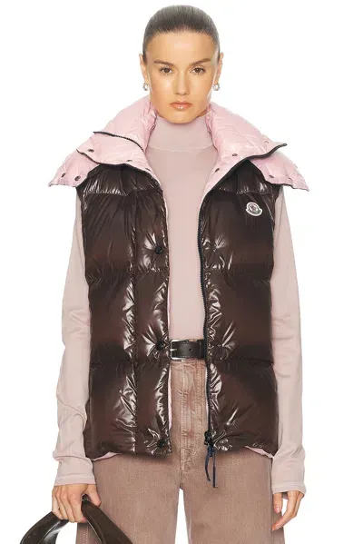 Moncler Luzule Vest In 263 Brown