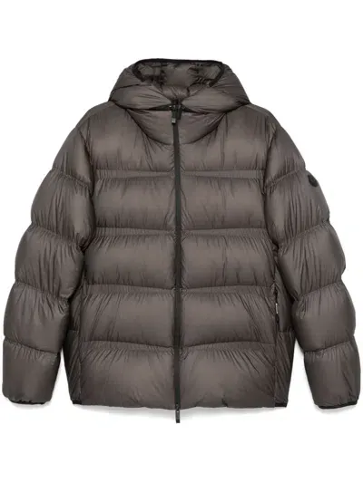 Moncler Cevenne Garment-dyed Quilted Shell Down Jacket In Gray