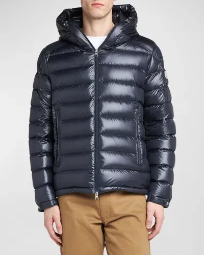 Moncler Besines Slim-fit Quilted Shell Hooded Down Jacket In Blue