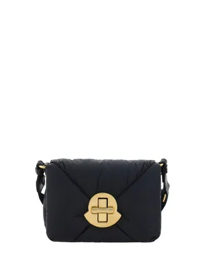 Moncler Mini Puf Shoulder Bag In Black