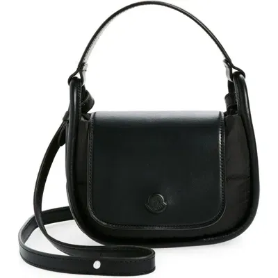 Moncler Mini Tiarna Down Handbag In Black