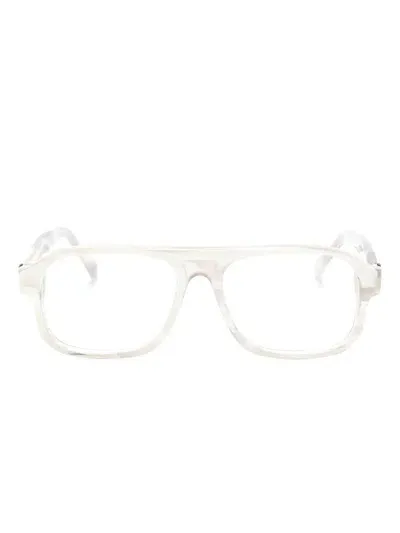 Moncler Ml5198 001 Square Glasses In 060