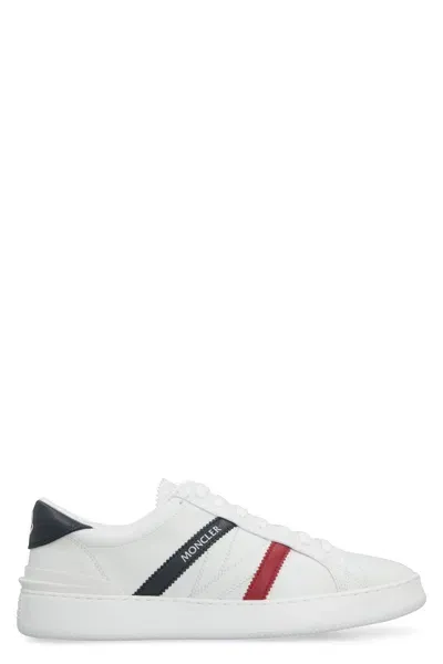 Moncler Monaco Leather Low-top Sneakers In Default Title