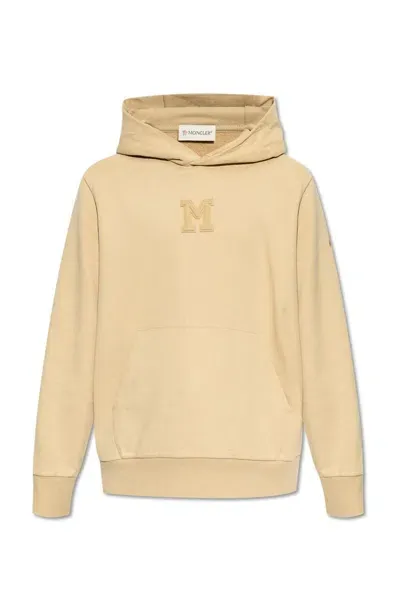 Moncler Monogram Patch Long In Beige