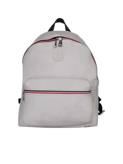 Moncler New Pierrick Striped Backpack In White