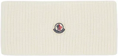 Moncler Off-white Wool Headband In 034 White