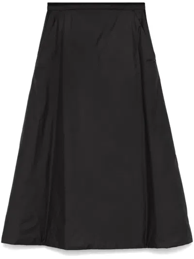 Moncler Padded Midi Skirt In Black