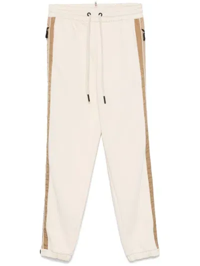 Moncler Panelled Performance Track Pants In Neutrals