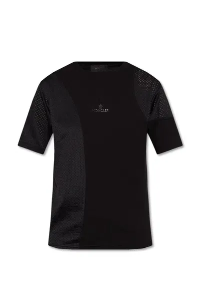 Moncler Perforated T-shirt In Black