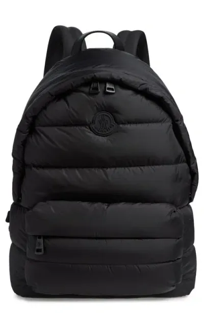 Moncler Pierrick Nylon Down Backpack In Black