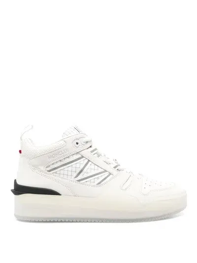 Moncler Pivot High Top Sneakers In White