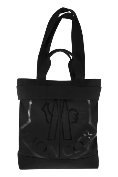 Moncler Small Tote Bag In Black