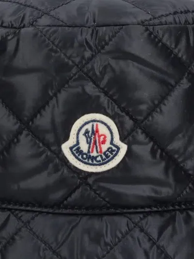 Moncler Quilted Bucket Hat In Black