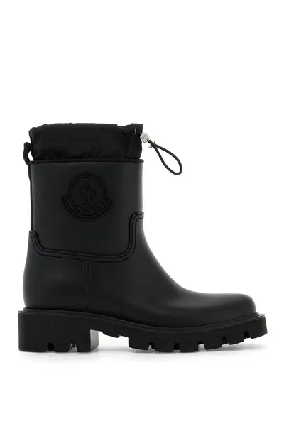 Moncler Kickstream Rain Ankle Boots In Black