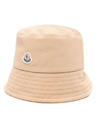 Moncler Reversible Bucket Hat In Brown