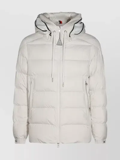 Moncler Cardere Hooded Down Jacket In Neutral