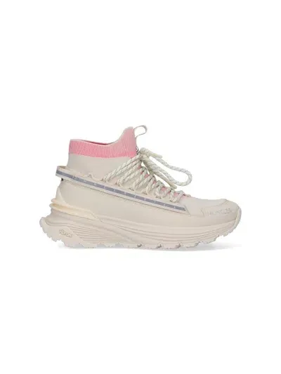 Moncler Monte Runner Trainers In Beige