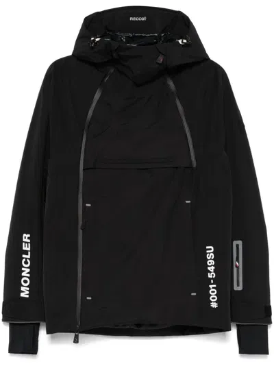 Moncler Staz Tech Gore-tex Ski Jacket In Black