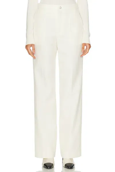 Moncler Straight Leg Pant In Antique White