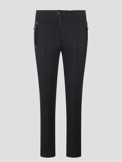 Moncler Straight Trousers In Black