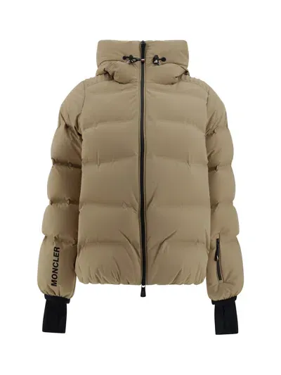 Moncler Suisses Down Jacket In Open Beige