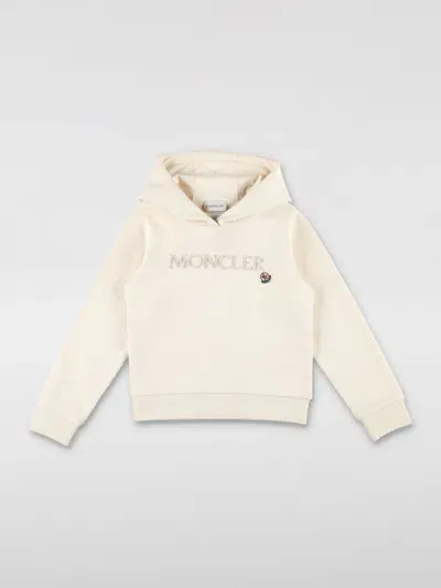 Moncler Sweater  Kids Color White In Brown