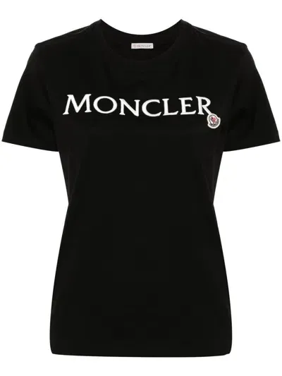 Moncler T-shirt Clothing In Black