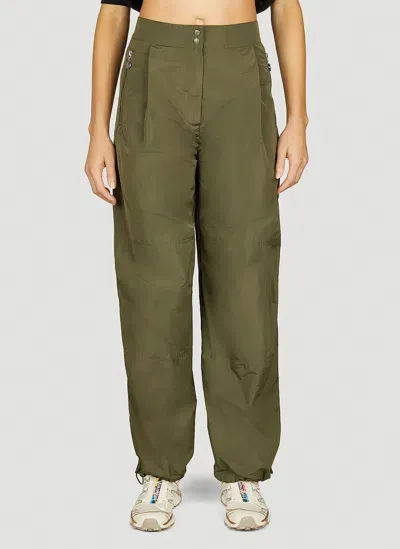 Moncler Tafetta Pants In Green