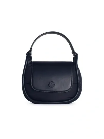 Moncler Tiarna Mini Bag In Black Leather Blend