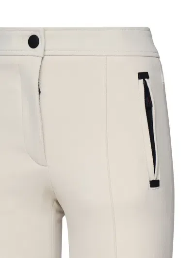 Moncler Tight Technical Trousers In White