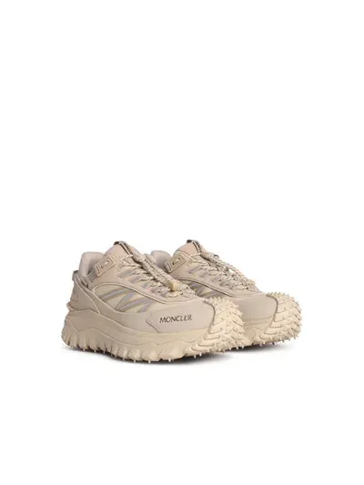 Moncler Trailgrip Gtx Beige Polyamide Sneakers In Cream