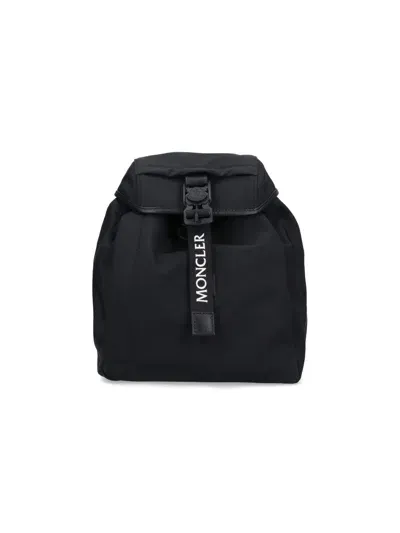 Moncler "trick" Logo Backpack In Black  