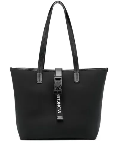 Moncler Trick Shopping Bag In Black