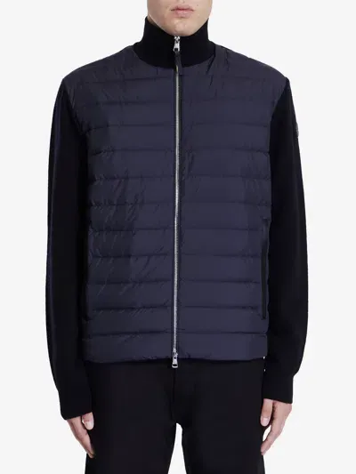 Moncler Tricot Cardigan In Black