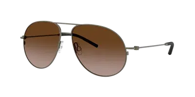 Moncler Unisex Sunglasses Me4002 Flyze In Light Brown Gradient Dark Brow