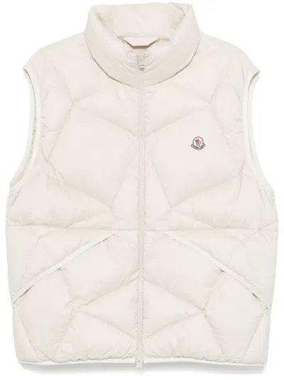 Moncler Vendavel Gilet In Neutrals