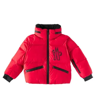 Moncler Kids' Verdons Technical Ski Jacket In Red