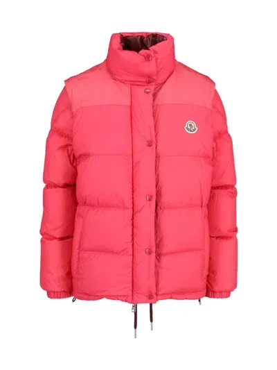 Moncler Re-icons Verone Down Jacket In Red