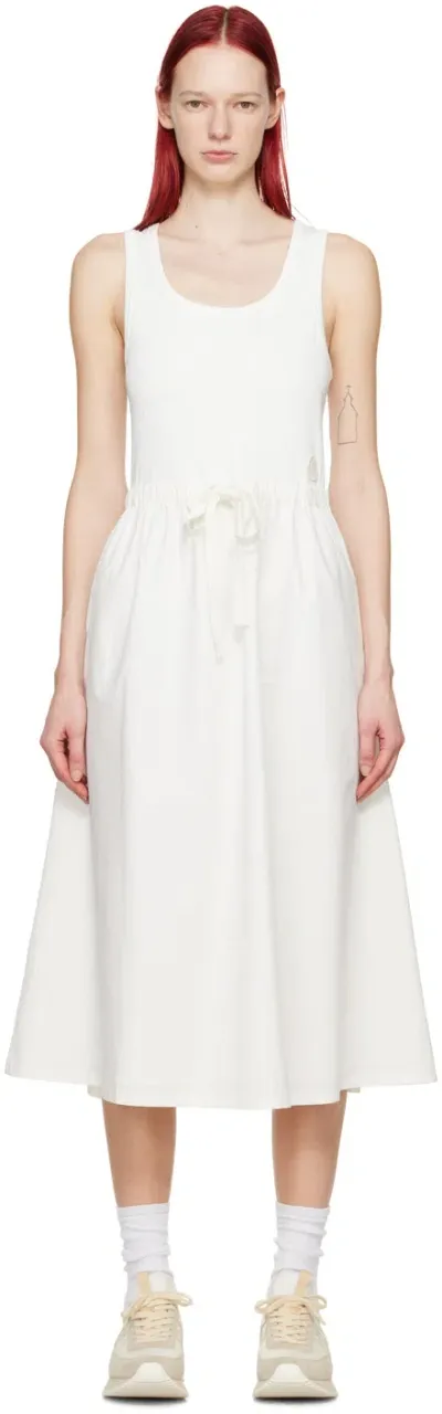 Moncler Midi Tank Dress In White