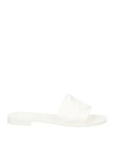 Moncler Mon Slides Shoes In White