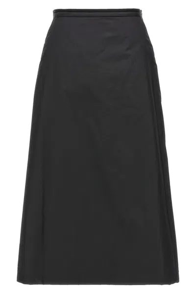 Moncler Padded Midi Skirt In Black