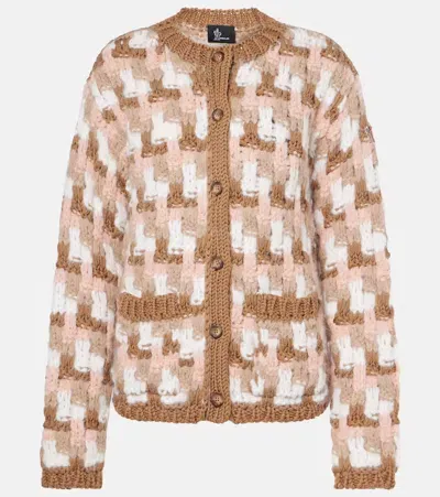 Moncler Wool And Alpaca-blend Cardigan In Multicoloured