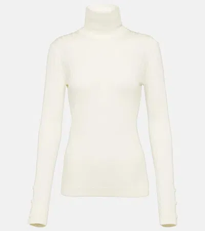 Moncler Wool And Cashmere Sweater In White