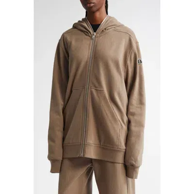 Moncler X Rick Owens Hoodie Sweater In 25u-taupe