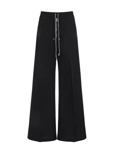 Moncler X Rick Owens Moncler + Rick Owens Wide Bela Trousers In Poplin In Black