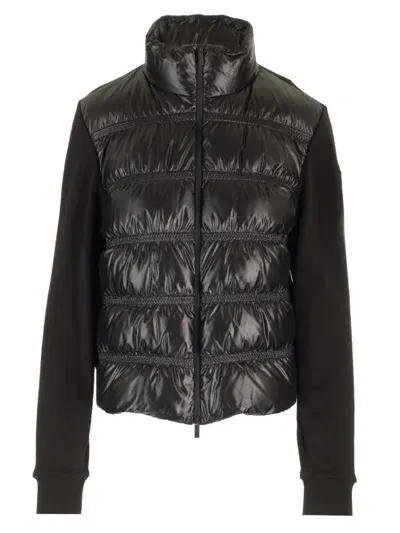 Moncler Heavy Cardigan In Black