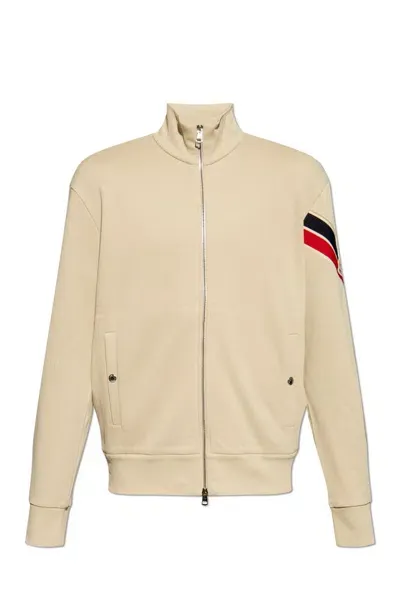 Moncler Zip Up Hoodie In Grey