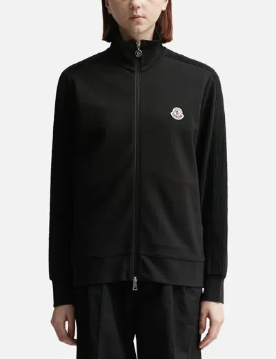 Moncler Zip-up Sweatshirt In Black