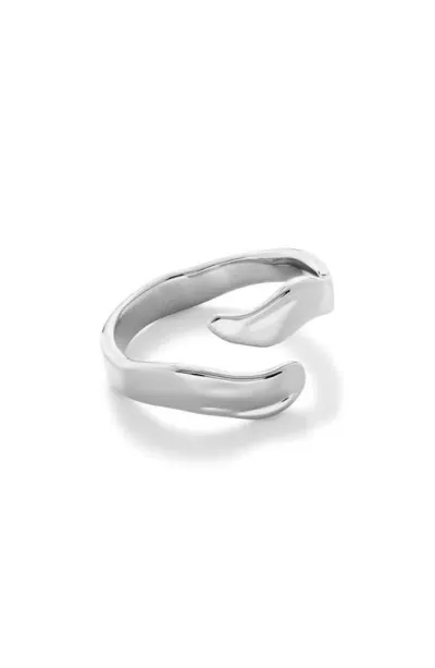 Monica Vinader The Wave Ring In Silver