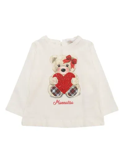 Monnalisa Babies' T-shirt In White